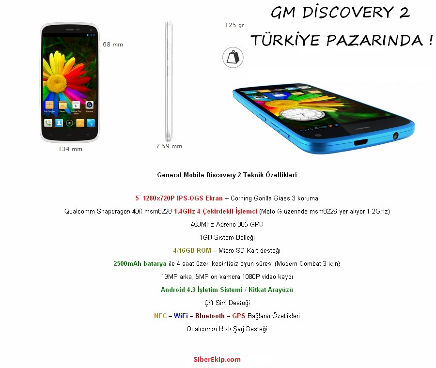 general-mobile-discovery-2-özellikleri